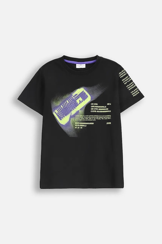 Детская хлопковая футболка Coccodrillo, черный
Детская хлопковая футболка Coccodrillo, черный