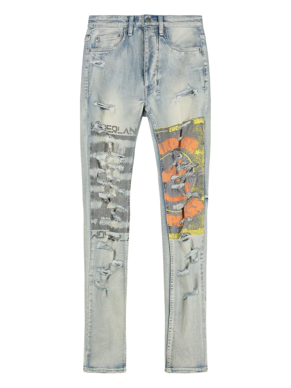 Джинсы с эффектом потертости и принтом Ksubi, синий
Джинсы с эффектом потертости и принтом Ksubi, синий