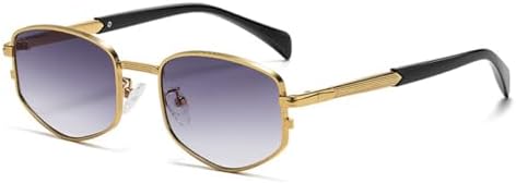 Ретро-солнцезащитные очки в форме многоугольника и квадрата из металла для женщин, модные градиентные очки с защитой от УФ-излучения UV400 для мужчин MTZJH, Golden Gray Gradient
Ретро-солнцезащитные очки в форме многоугольника и квадрата из металла для женщин, модные градиентные очки с защитой от УФ-излучения UV400 для мужчин MTZJH, Golden Gray Gradient