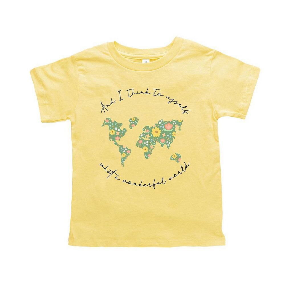 Футболка с короткими рукавами и рисунком What A Wonderful World для малышей The Juniper Shop, желтый
Футболка с короткими рукавами и рисунком What A Wonderful World для малышей The Juniper Shop, желтый