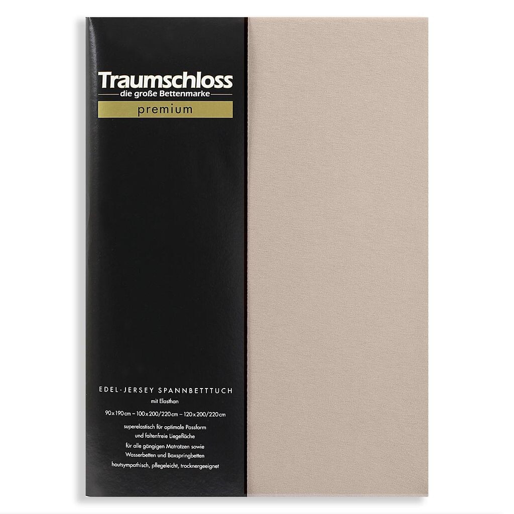 Простыня Traumschloss premium из благородного джерси 140-160 x 200-220 см, камень 165 г/м², 95 % чесаный хлопок Mako, 5 % эластан
Простыня Traumschloss premium из благородного джерси 140-160 x 200-220 см, камень 165 г/м², 95 % чесаный хлопок Mako, 5 % эластан