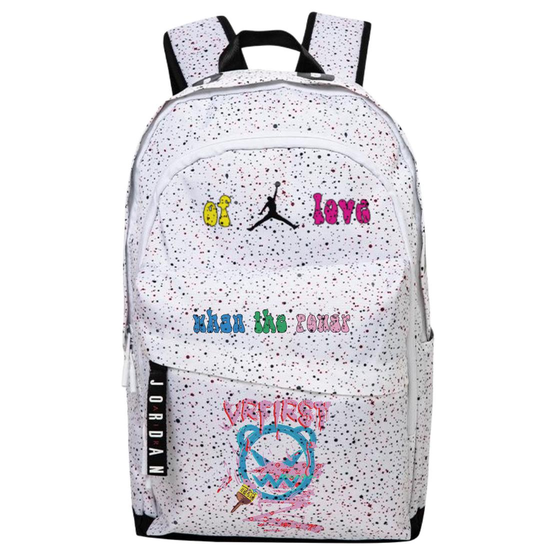Jordan Полиэстеровый рюкзак унисекс белый, Graffiti Bear
Jordan Полиэстеровый рюкзак унисекс белый, Graffiti Bear