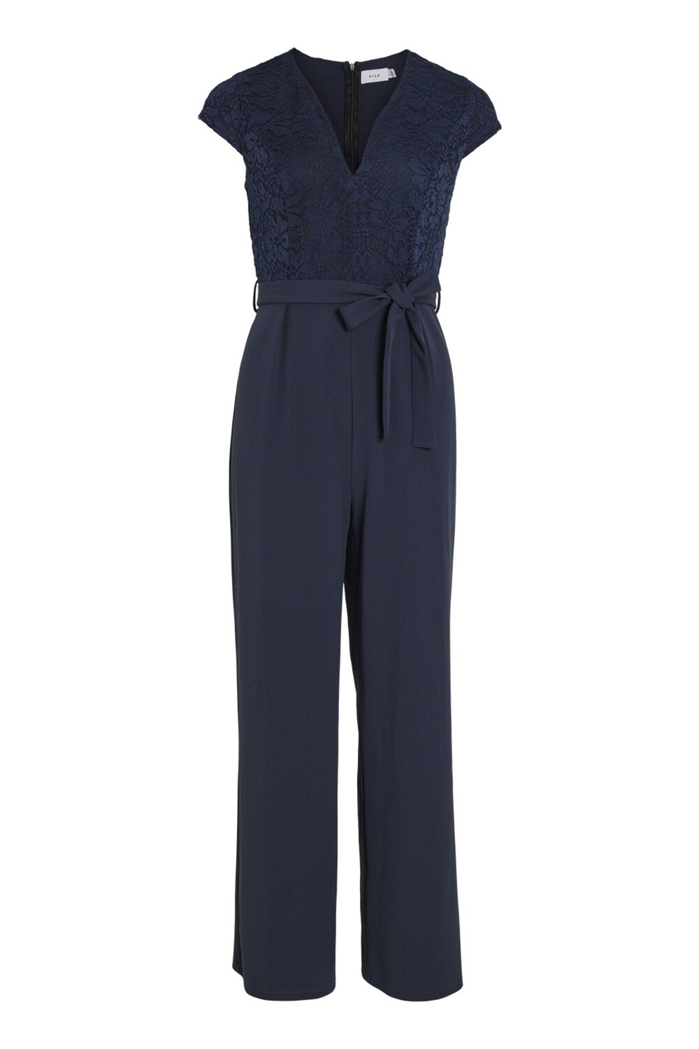 Широкий кружевной комбинезон с поясом Vila, синий
Широкий кружевной комбинезон с поясом Vila, синий