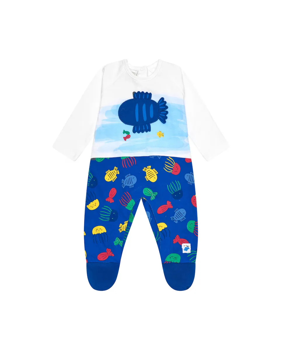 Комбинезон для мальчика синего цвета с рисунком рыб Tuc tuc, синий
Комбинезон для мальчика синего цвета с рисунком рыб Tuc tuc, синий