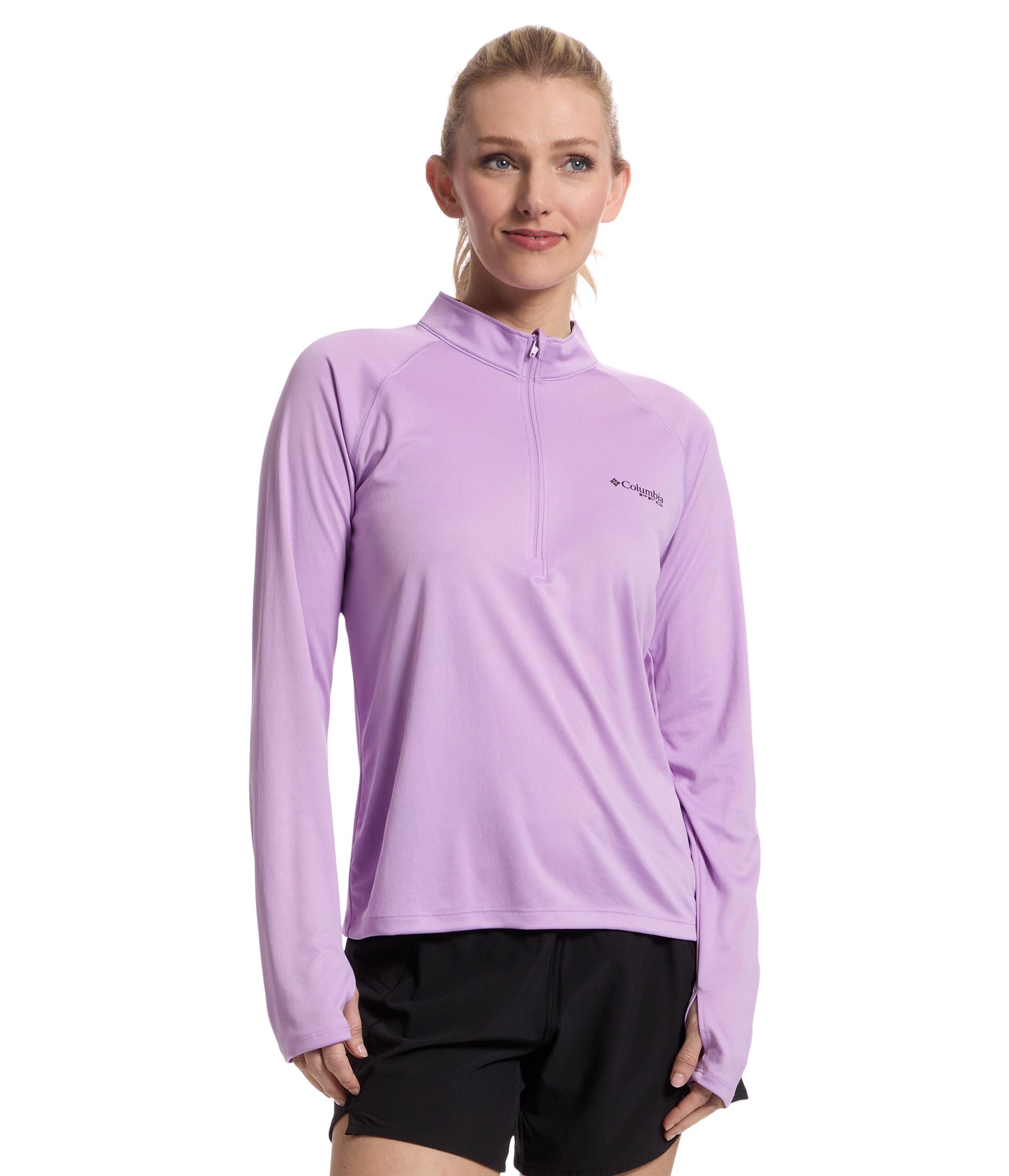 Футболка Columbia Tidal Tee 1/4 Zip, Hydrangea/Black LogoSee Less
Футболка Columbia Tidal Tee 1/4 Zip, Hydrangea/Black LogoSee Less