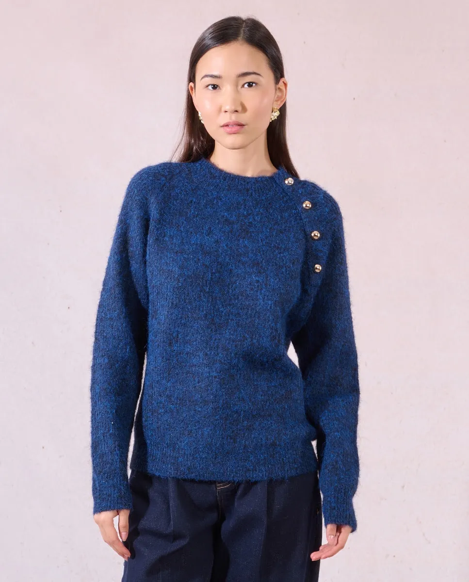 Женский джемпер с длинным рукавом, деталь: пуговицы Molly Bracken, темно-синий
Женский джемпер с длинным рукавом, деталь: пуговицы Molly Bracken, темно-синий