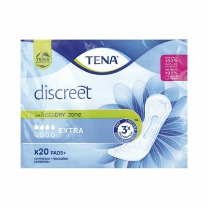 Таблетки Tena Discreet Extra Normal, бескрылые, 20 шт.
Таблетки Tena Discreet Extra Normal, бескрылые, 20 шт.