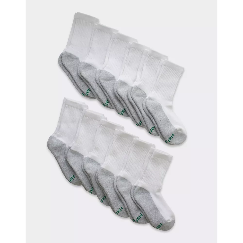 Носки Hanes Boys' 12pk Cushioned Crew Athletic Socks, цвет White
Носки Hanes Boys' 12pk Cushioned Crew Athletic Socks, цвет White