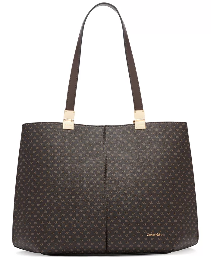 Гранитная сумка-тоут Signature с тройным отделением и магнитной застежкой Calvin Klein, коричневый
Гранитная сумка-тоут Signature с тройным отделением и магнитной застежкой Calvin Klein, коричневый