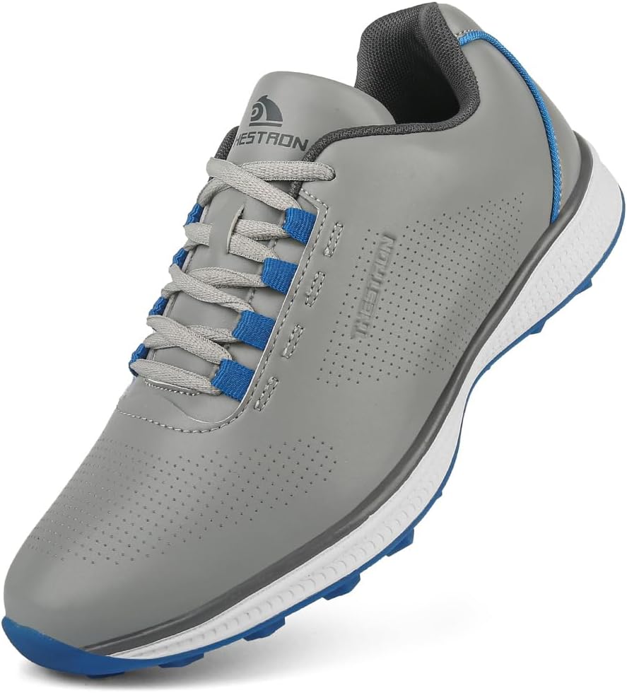 Профессиональные мужские кроссовки для гольфа THESTRON: легкие и удобные, без шипов, для тренировок и занятий гольфом, серый
Профессиональные мужские кроссовки для гольфа THESTRON: легкие и удобные, без шипов, для тренировок и занятий гольфом, серый