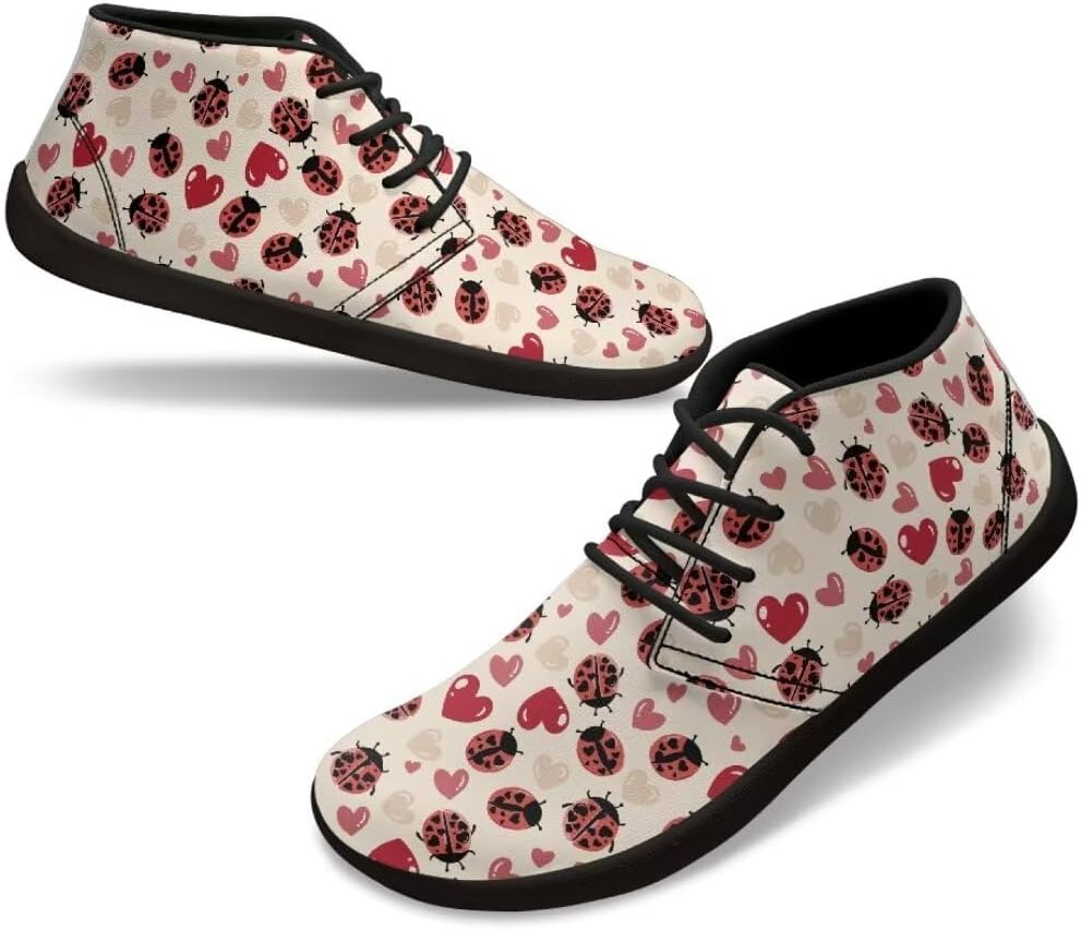 Низкие кроссовки для женщин и мужчин, обувь для ходьбы с нулевым перепадом подошвы, подходят для ходьбы и фитнеса Fuialdolg, Ladybug Love
Низкие кроссовки для женщин и мужчин, обувь для ходьбы с нулевым перепадом подошвы, подходят для ходьбы и фитнеса Fuialdolg, Ladybug Love