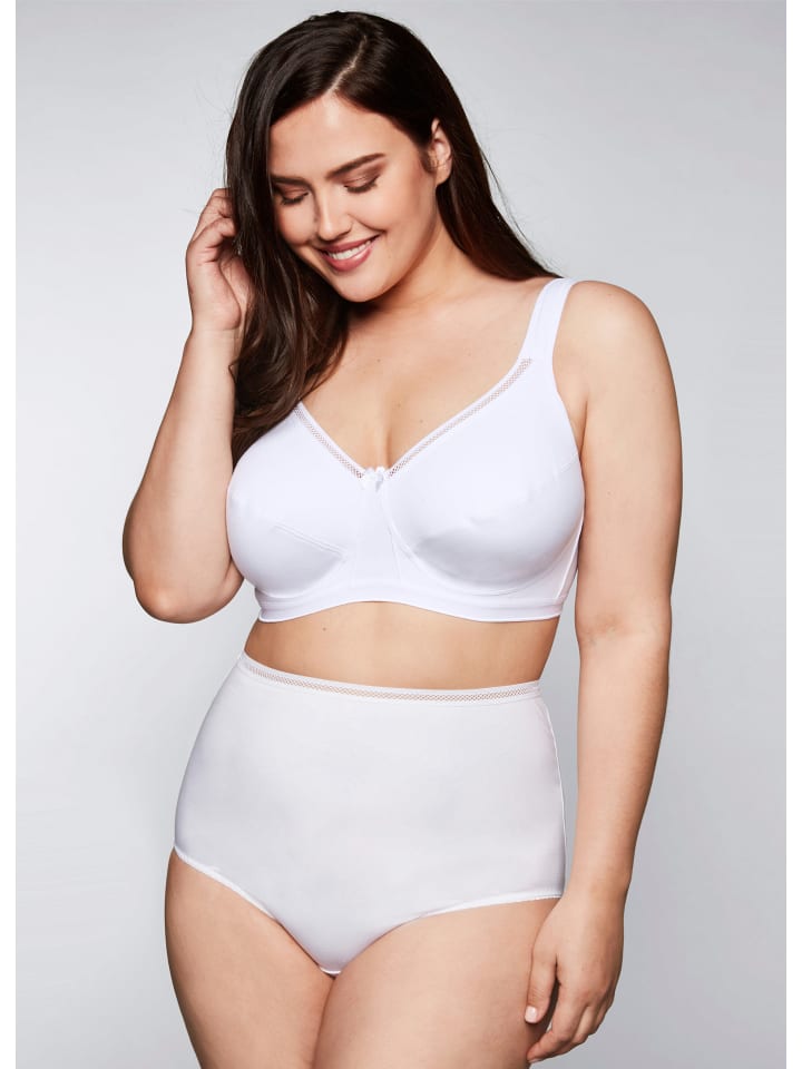 Бюстгальтер без косточек sheego, белый
Бюстгальтер без косточек sheego, белый