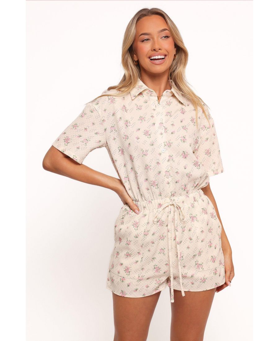 Женский комбинезон Calypso - кремово-розовый с цветочным принтом Petal and Pup, White
Женский комбинезон Calypso - кремово-розовый с цветочным принтом Petal and Pup, White