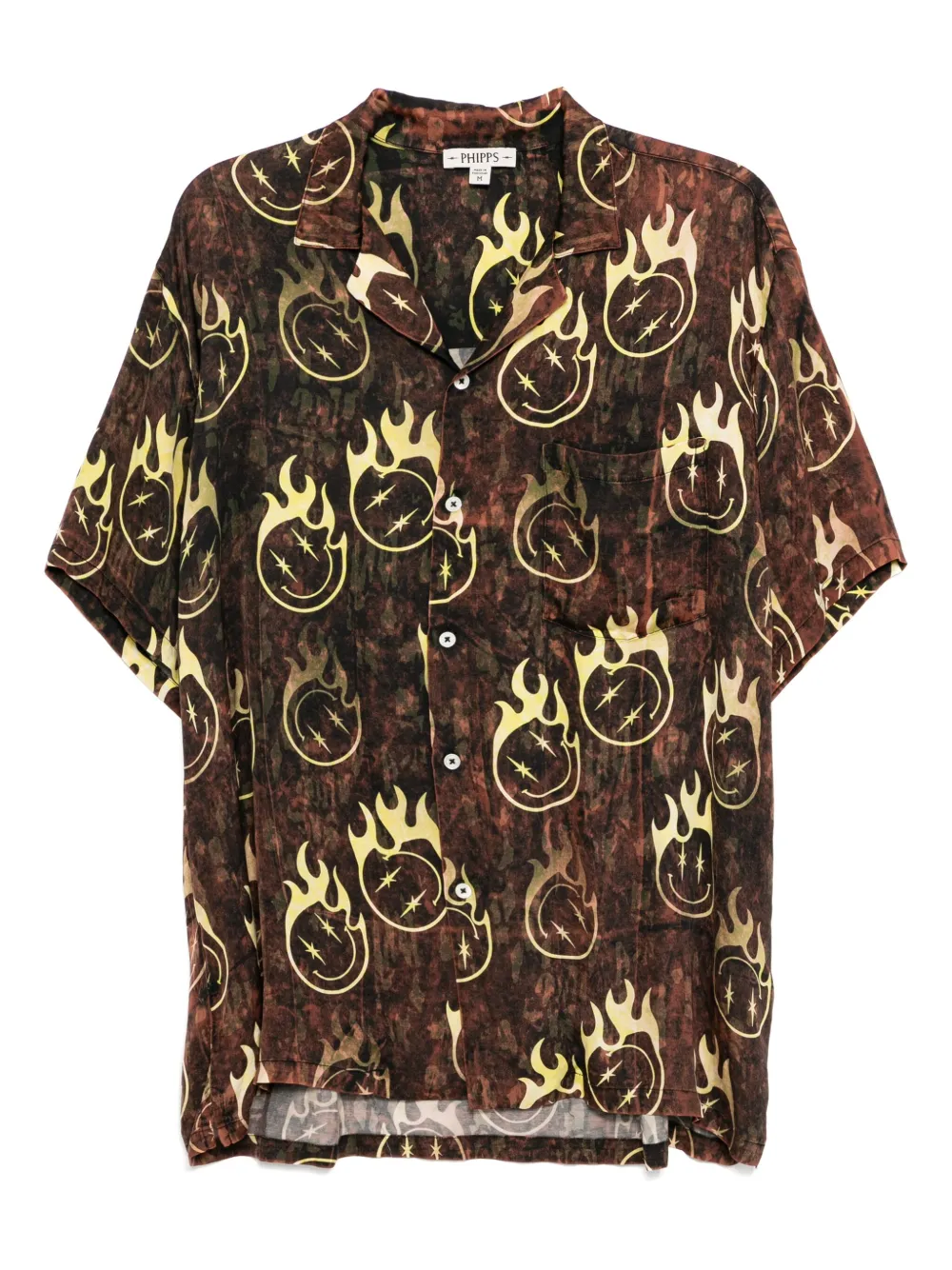 Рубашка с графичным принтом Stain Shade, коричневый
Рубашка с графичным принтом Stain Shade, коричневый