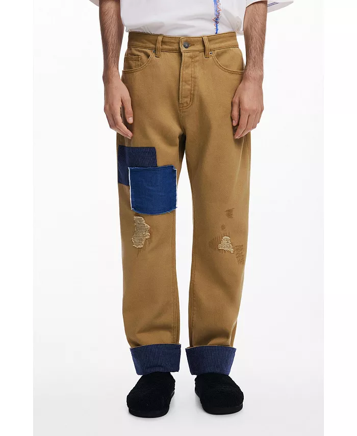 Мужские брюки с отворотом и заплатками Turn-up hem patch Desigual, коричневый
Мужские брюки с отворотом и заплатками Turn-up hem patch Desigual, коричневый