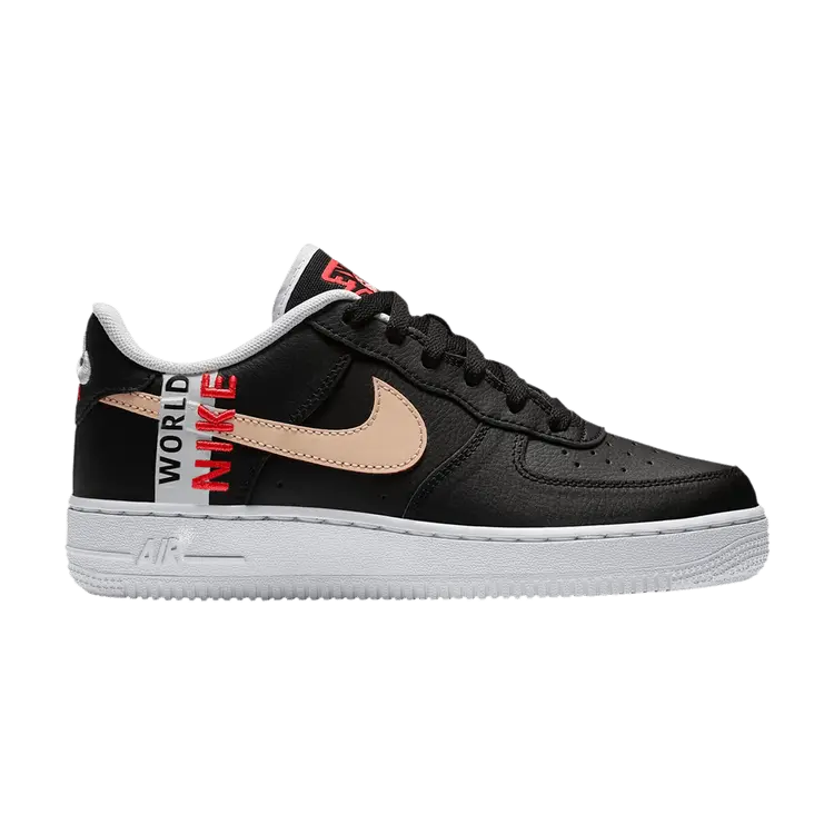 Кроссовки Nike Air Force 1 LV8 1 GS 'Worldwide Pack - Black Crimson', черный 
Кроссовки Nike Air Force 1 LV8 1 GS 'Worldwide Pack - Black Crimson', черный