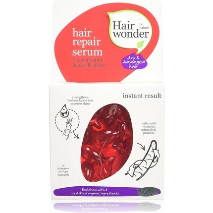 Капсулы с сывороткой – упаковка из 14 шт., Hairwonder By Nature
Капсулы с сывороткой – упаковка из 14 шт., Hairwonder By Nature