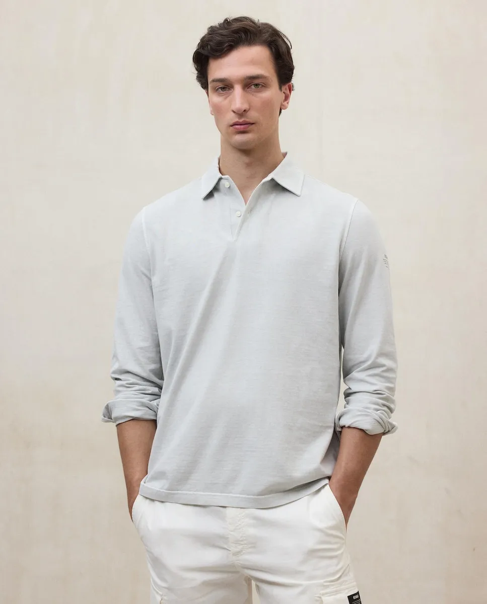 Мужская поло с длинным рукавом и воротником Ecoalf, светло-серый
Мужская поло с длинным рукавом и воротником Ecoalf, светло-серый