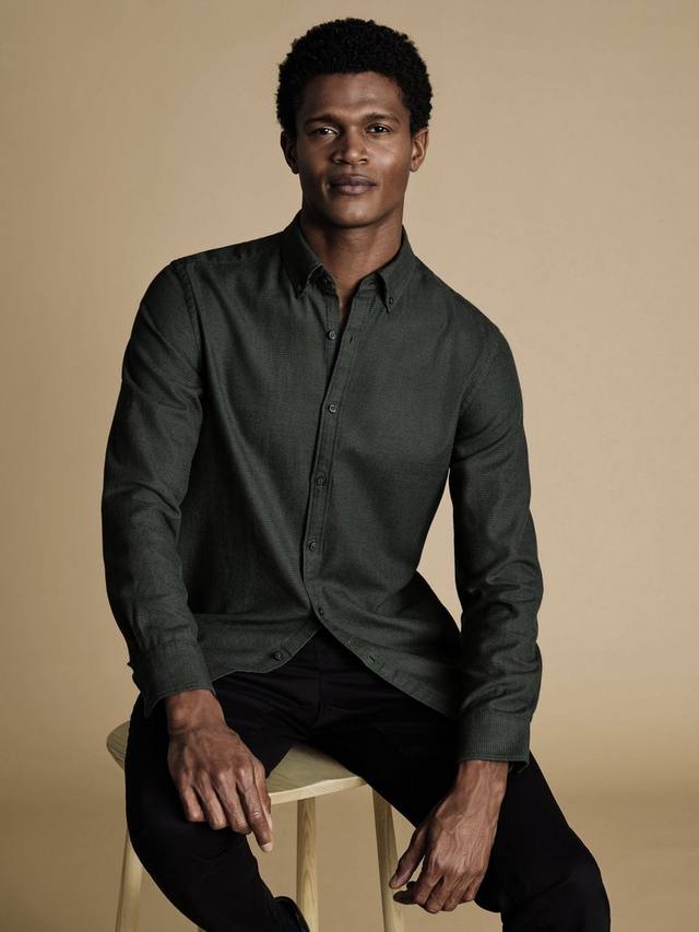 Хлопковая рубашка с пуговицами и отложным воротником Regular Fit Charles Tyrwhitt
Хлопковая рубашка с пуговицами и отложным воротником Regular Fit Charles Tyrwhitt