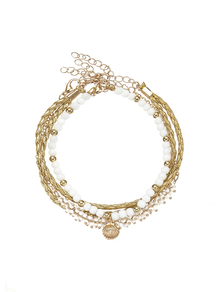 LASCANA Браслет на лодыжку из античного золота и белого цвета
LASCANA Браслет на лодыжку из античного золота и белого цвета