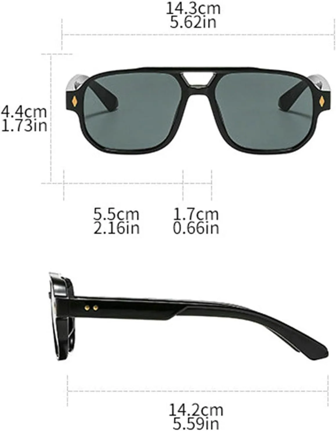 Классические ретро-солнцезащитные очки COTIA с квадратной оправой и двойной перемычкой для женщин и мужчин. Модные солнцезащитные очки-пилот с двойной оправой, Blue
Классические ретро-солнцезащитные очки COTIA с квадратной оправой и двойной перемычкой для женщин и мужчин. Модные солнцезащитные очки-пилот с двойной оправой, Blue