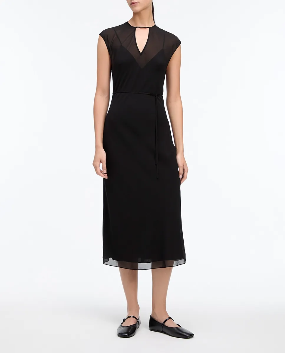 Платье миди с прозрачными вставками Calvin Klein, черный
Платье миди с прозрачными вставками Calvin Klein, черный