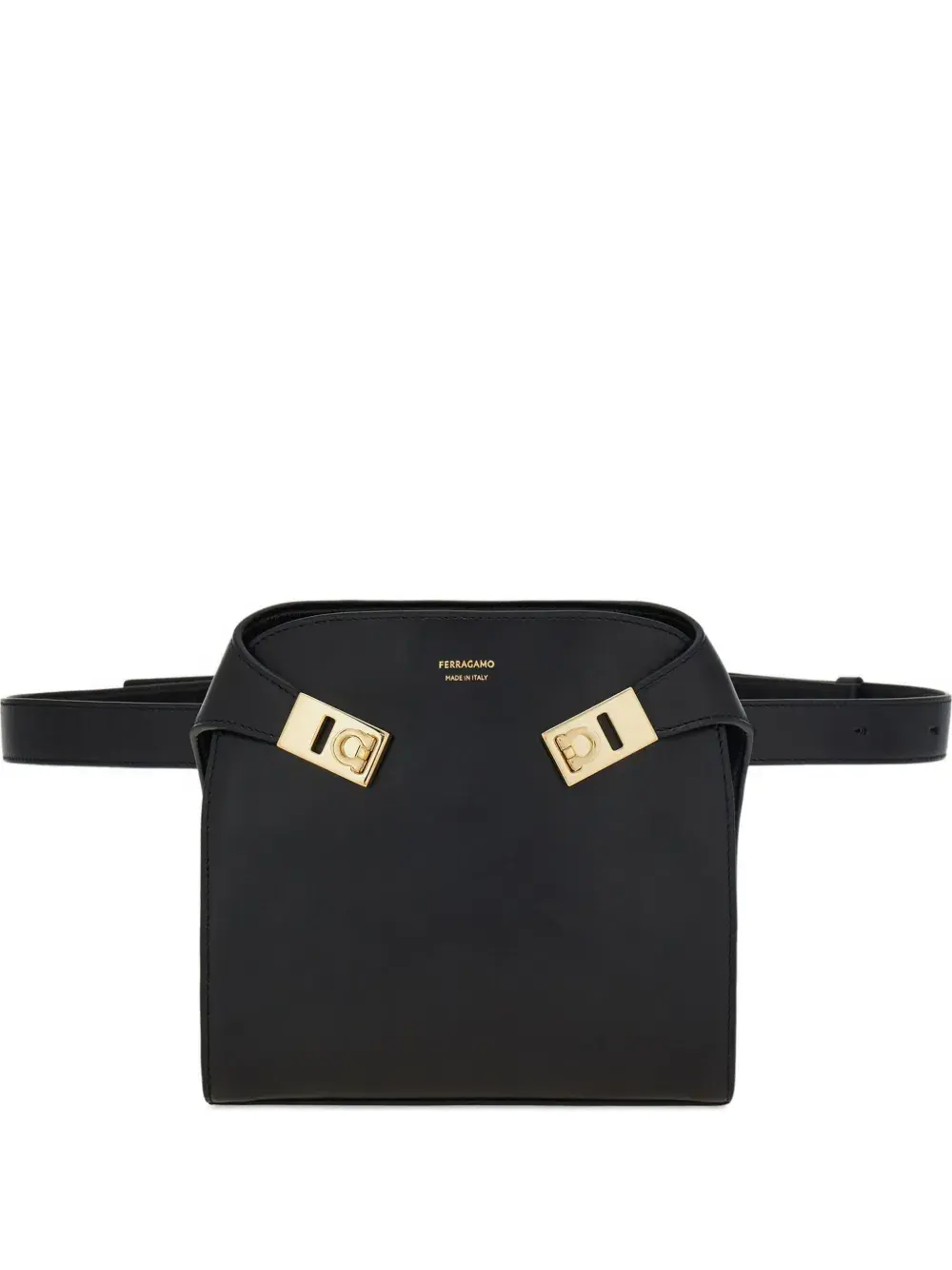 Маленькая поясная сумка с пряжкой Hug Ferragamo, черный
Маленькая поясная сумка с пряжкой Hug Ferragamo, черный