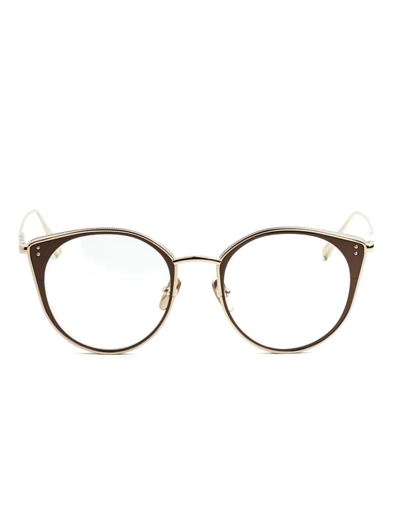 Очки в круглой оправе Linda Farrow, золотой
Очки в круглой оправе Linda Farrow, золотой