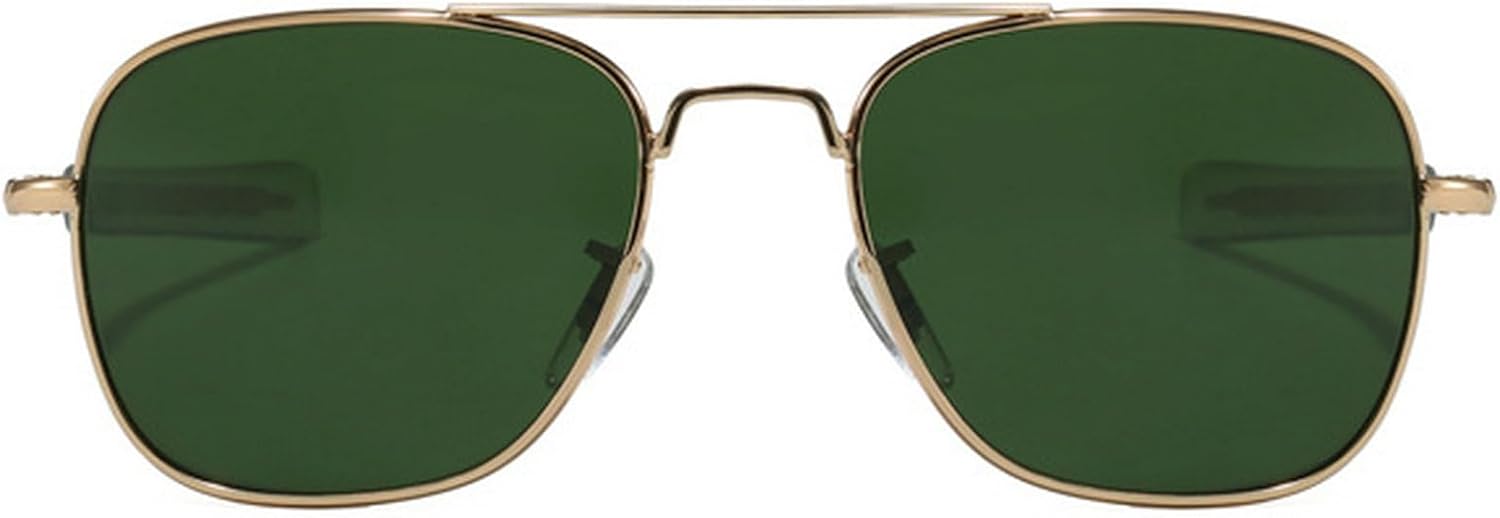 Ретро-солнцезащитные очки с двойной перемычкой, квадратной формы, защита от УФ-излучения UV400, модные мужские поляризованные очки, стильные женские солнцезащитные очки-пилот mincl, Gold Green
Ретро-солнцезащитные очки с двойной перемычкой, квадратной формы, защита от УФ-излучения UV400, модные мужские поляризованные очки, стильные женские солнцезащитные очки-пилот mincl, Gold Green