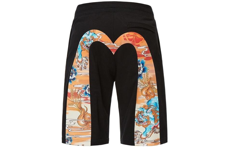 Повседневные шорты мужские черные Evisu, черный
Повседневные шорты мужские черные Evisu, черный