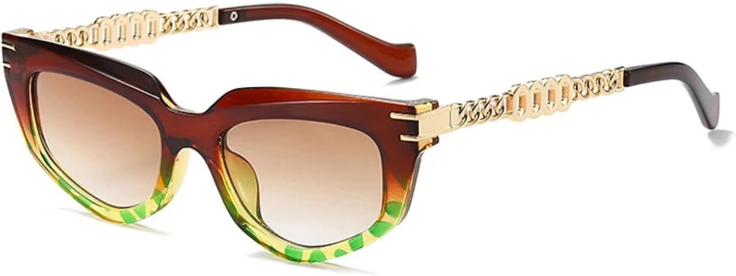 Солнцезащитные очки с защитой от УФ-излучения UV400 для женщин и мужчин | Градиентные очки «кошачий глаз» с металлическими дужками | для занятий спортом на открытом воздухе DSVIGF, Brown Pattern Tea
Солнцезащитные очки с защитой от УФ-излучения UV400 для женщин и мужчин | Градиентные очки «кошачий глаз» с металлическими дужками | для занятий спортом на открытом воздухе DSVIGF, Brown Pattern Tea