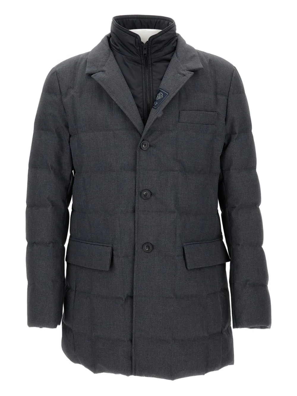 Пальто на пуговицах с проклеенными швами Fay, серый
Пальто на пуговицах с проклеенными швами Fay, серый