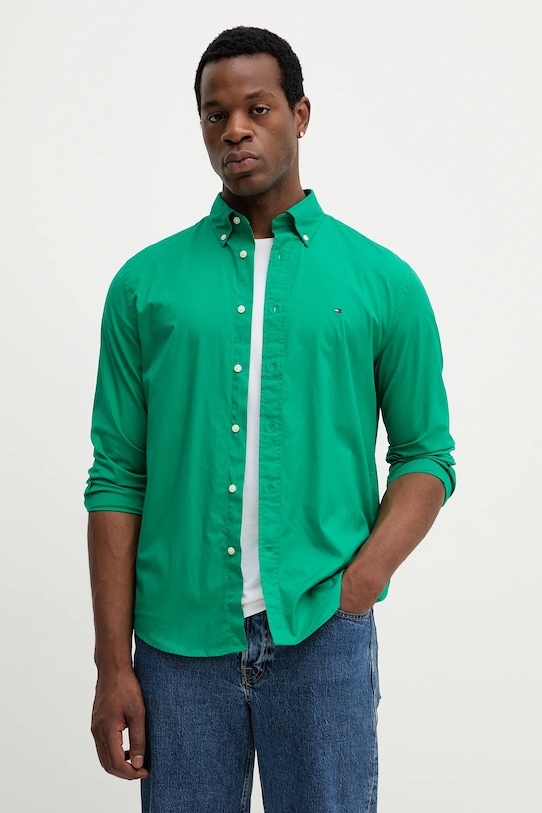 Хлопковая рубашка Tommy Hilfiger, зеленый
Хлопковая рубашка Tommy Hilfiger, зеленый