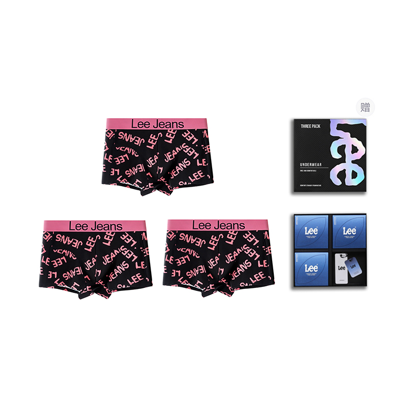 Подарочный набор мужских трусов Lee, черный
Подарочный набор мужских трусов Lee, черный