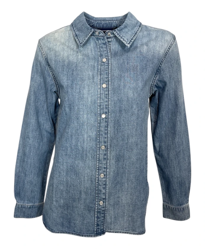 Рубашка из шамбре, джинсово-синего цвета. Denham, синий
Рубашка из шамбре, джинсово-синего цвета. Denham, синий