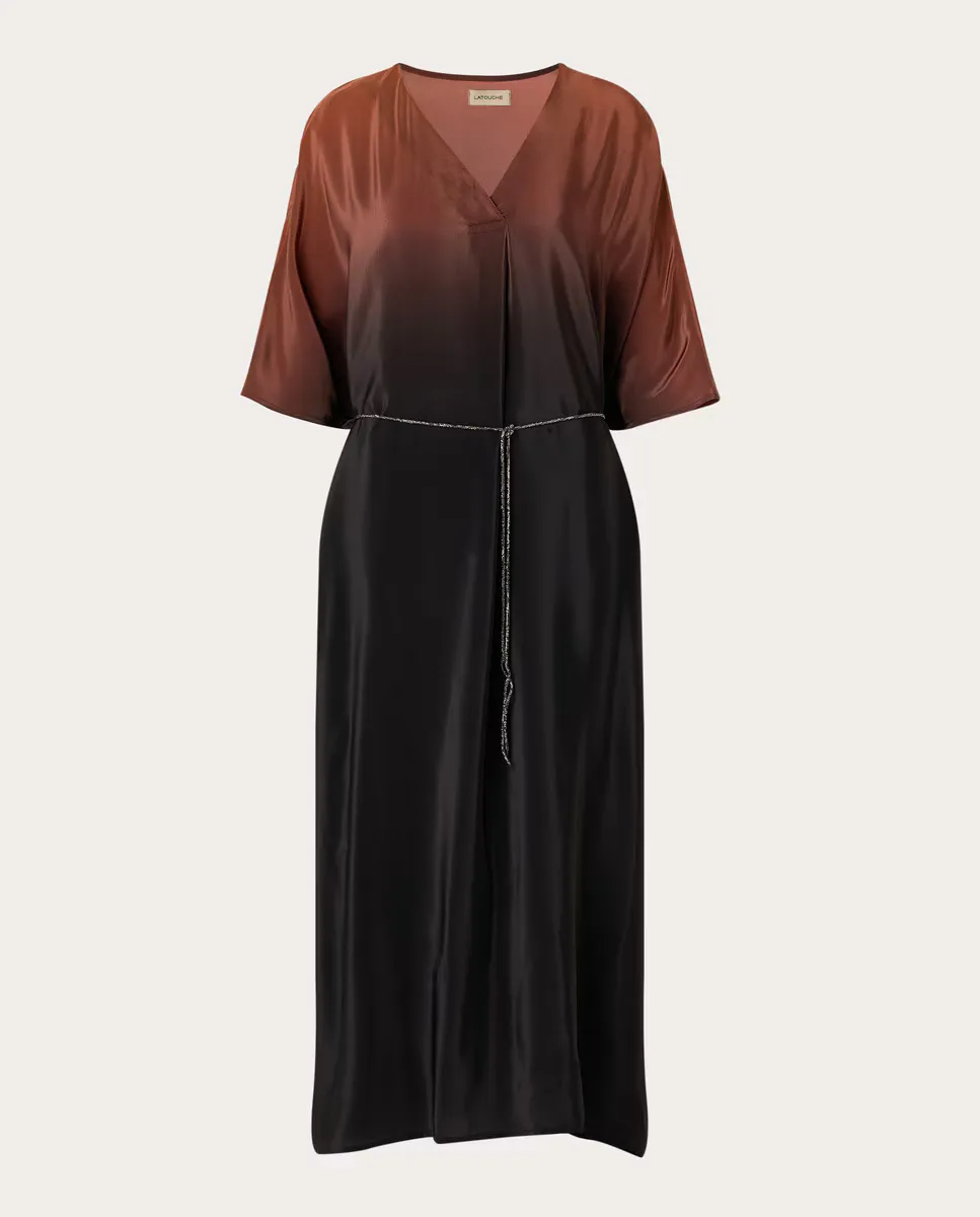 Женский пляжный кафтан с принтом тай-дай Latouche, коричневый
Женский пляжный кафтан с принтом тай-дай Latouche, коричневый