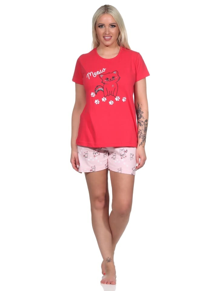 Пижама NORMANN Shorty Katzen, розовый
Пижама NORMANN Shorty Katzen, розовый