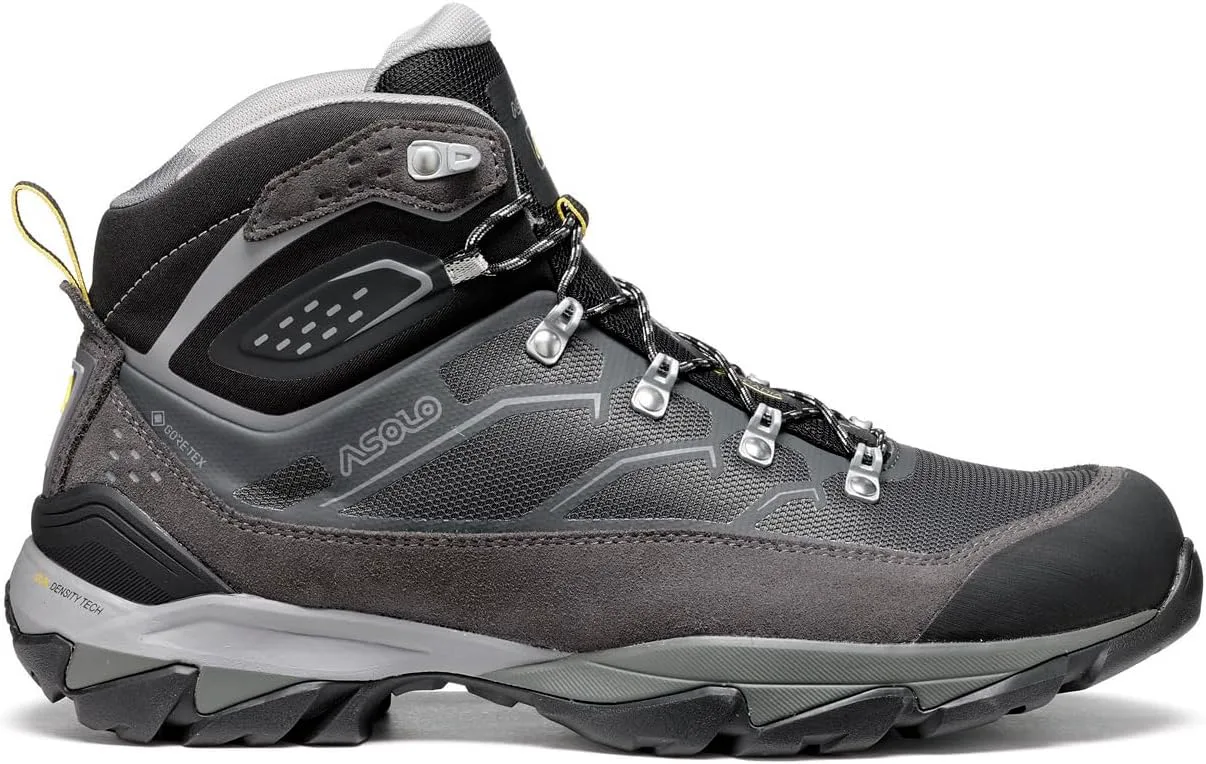 Мужские туристические ботинки ASOLO ACADIA MID GTX на шнуровке до щиколотки с водоотталкивающим верхом из замши и нейлона, дышащей подкладкой, графитовый/черный
Мужские туристические ботинки ASOLO ACADIA MID GTX на шнуровке до щиколотки с водоотталкивающим верхом из замши и нейлона, дышащей подкладкой, графитовый/черный
