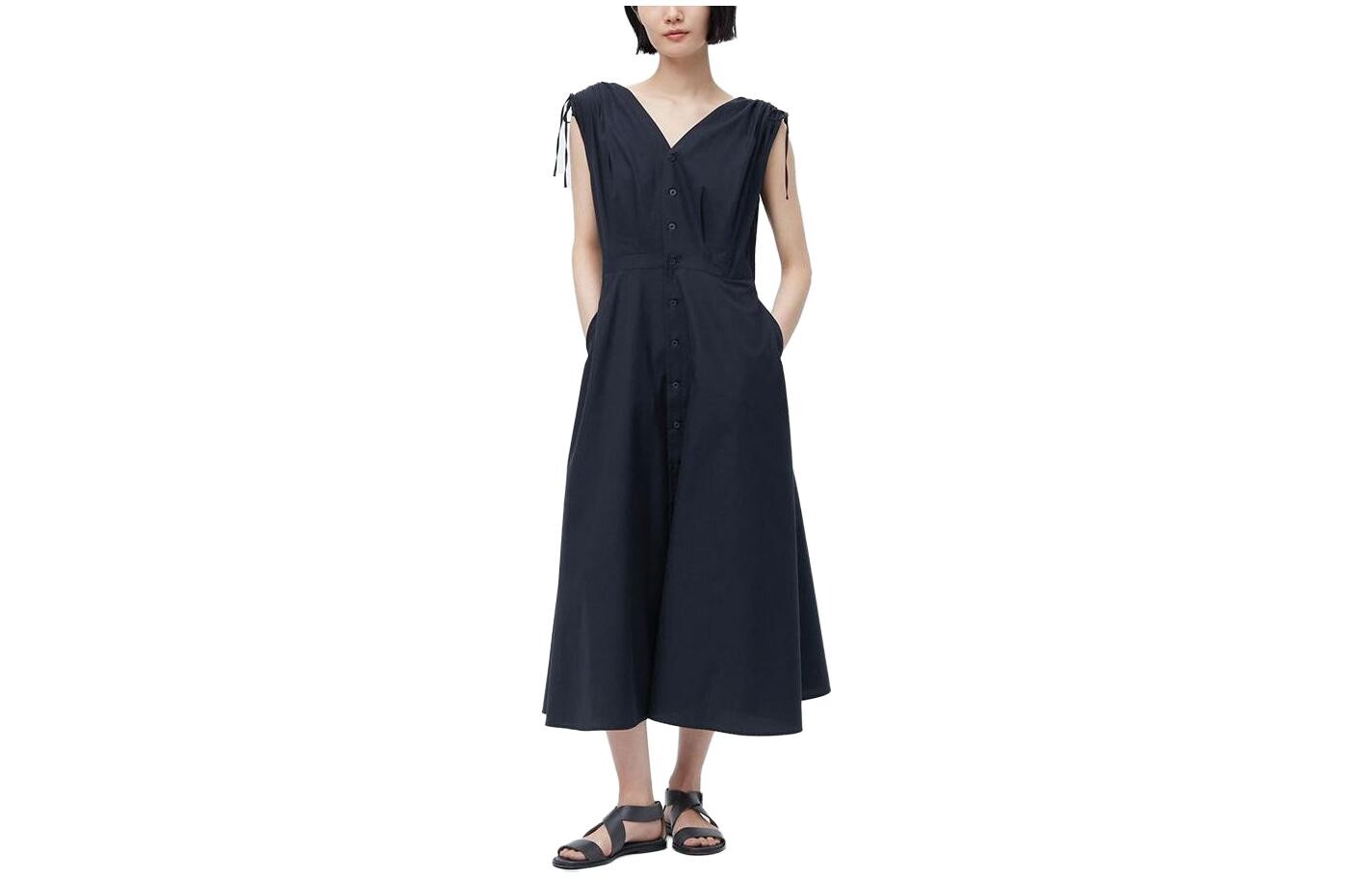 Платье без рукавов X Ines De La Fressange женское темно-синее Uniqlo
Платье без рукавов X Ines De La Fressange женское темно-синее Uniqlo