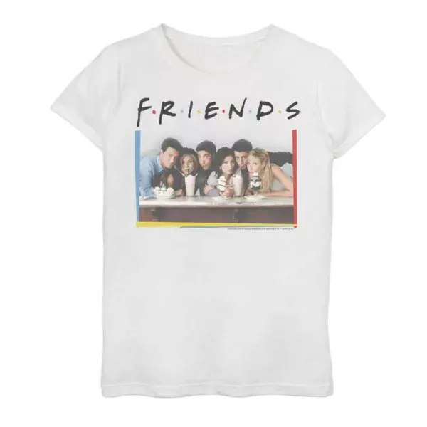 Футболка с принтом для девочек 7-16 лет "Подружки и молочный коктейль" Licensed Character, белый
Футболка с принтом для девочек 7-16 лет "Подружки и молочный коктейль" Licensed Character, белый