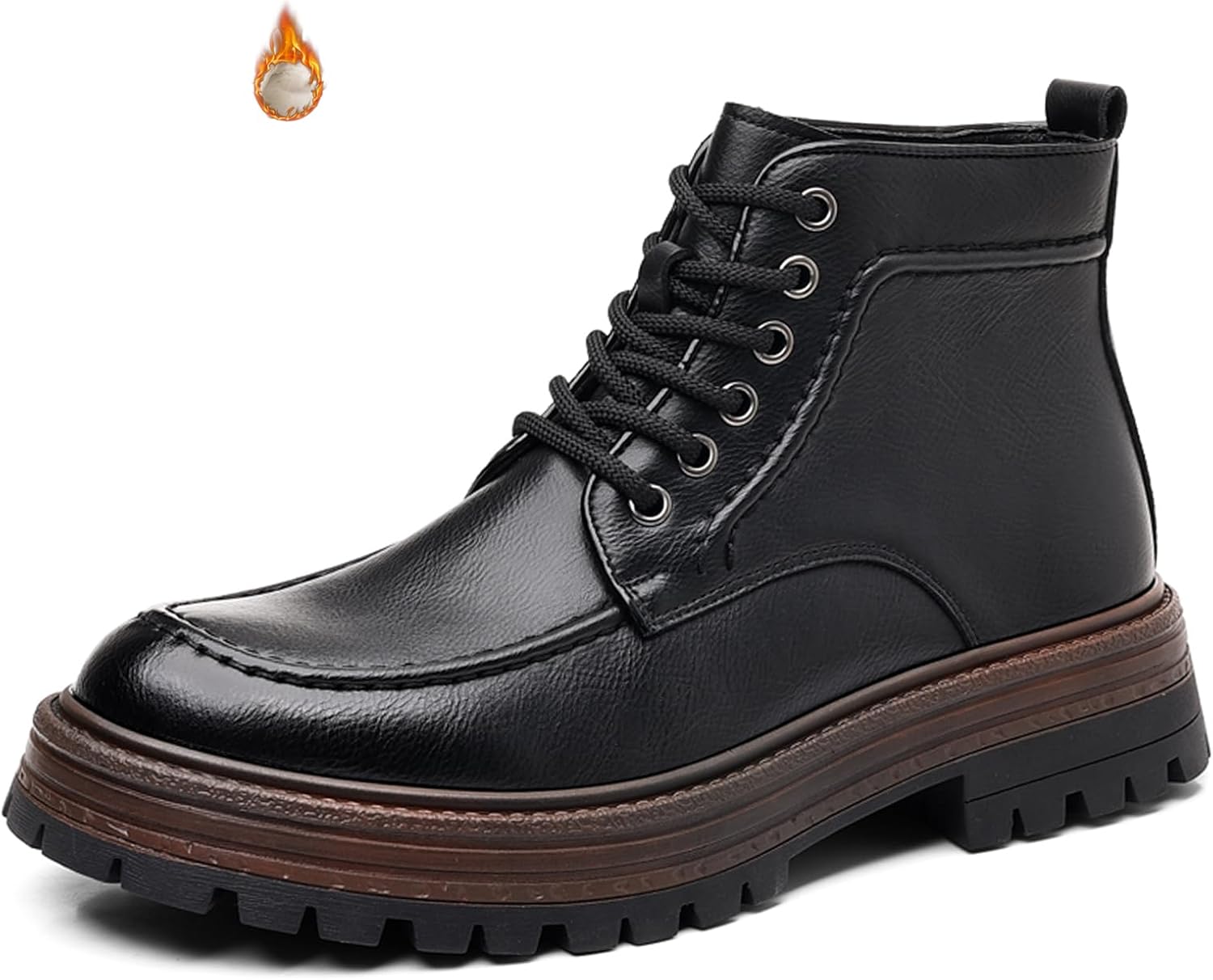 Мужские кожаные массивные ботинки-чукка на платформе с круглым носком, шнуровкой, утепленные мехом, с рифленой подошвой, водонепроницаемые, противоскользящие, оксфорды, ботильоны в стиле ретро, модные мотоциклетные Ptnoka, черный
Мужские кожаные массивные ботинки-чукка на платформе с круглым носком, шнуровкой, утепленные мехом, с рифленой подошвой, водонепроницаемые, противоскользящие, оксфорды, ботильоны в стиле ретро, модные мотоциклетные Ptnoka, черный