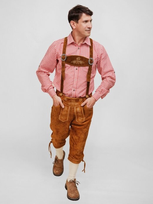 Кожаные брюки Hofglanz, коричневый
Кожаные брюки Hofglanz, коричневый