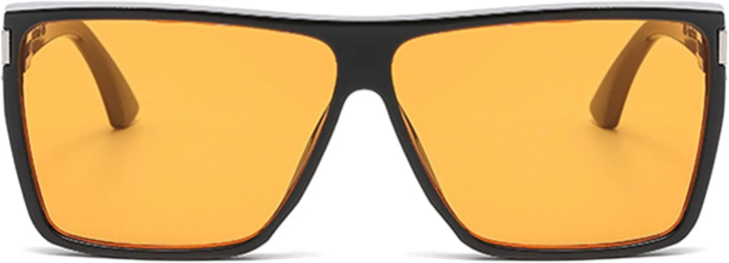 Большие ретро-солнцезащитные очки-пилот квадратной формы в стиле 70-х для женщин и мужчин. Модные ветрозащитные очки больших размеров bullabulling, Black/Orange
Большие ретро-солнцезащитные очки-пилот квадратной формы в стиле 70-х для женщин и мужчин. Модные ветрозащитные очки больших размеров bullabulling, Black/Orange