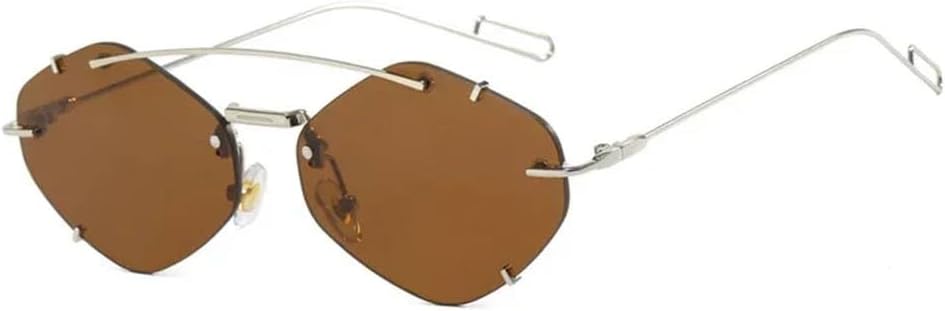 Женские солнцезащитные очки без оправы Polygon, модные солнцезащитные очки с градиентным переходом, женские очки в стиле «конфетные очки» с защитой от УФ-излучения UV400 KTUCN, Tea
Женские солнцезащитные очки без оправы Polygon, модные солнцезащитные очки с градиентным переходом, женские очки в стиле «конфетные очки» с защитой от УФ-излучения UV400 KTUCN, Tea