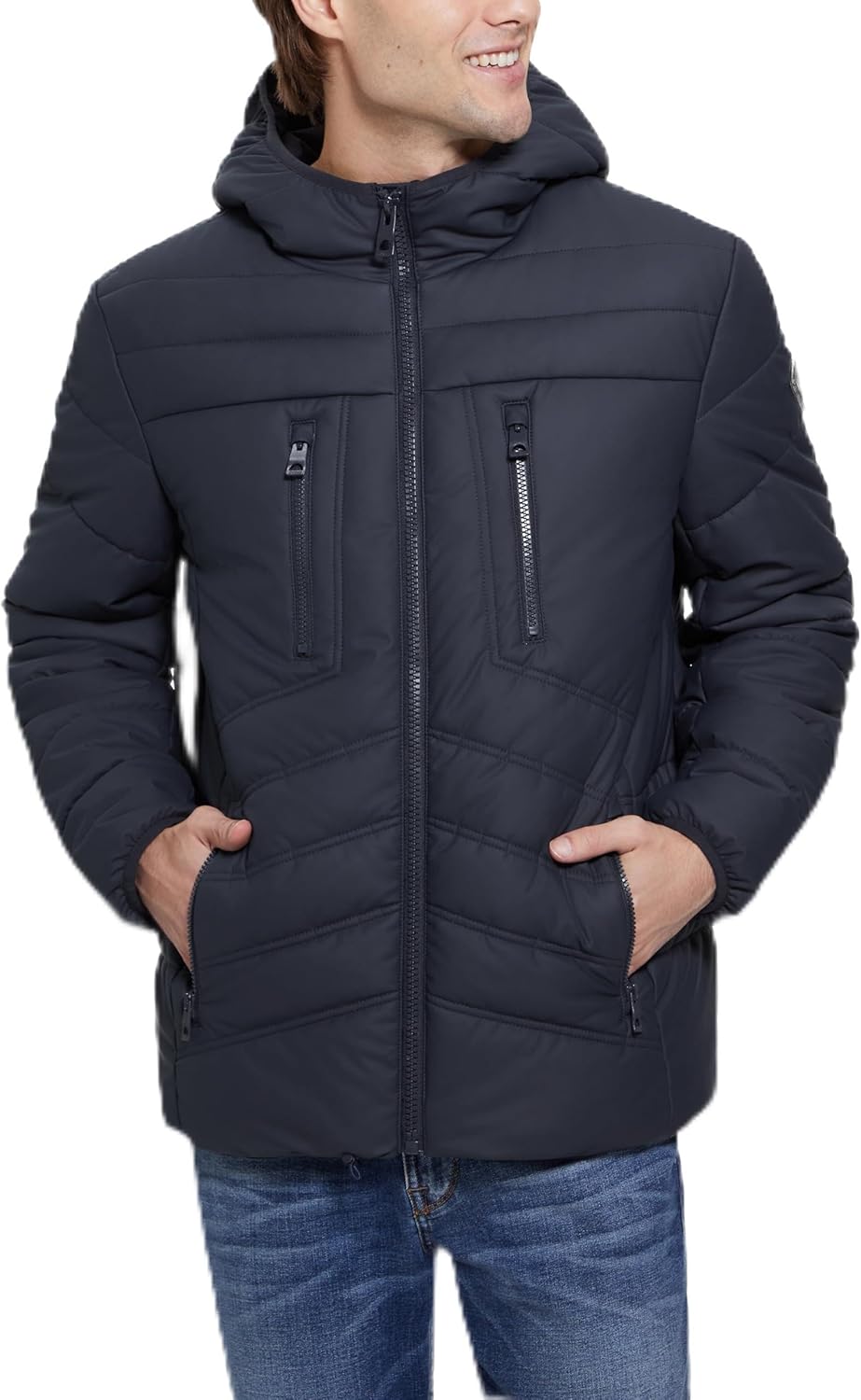 Мужская утепленная куртка с капюшоном Leo Tech от GUESS, Navy Sea
Мужская утепленная куртка с капюшоном Leo Tech от GUESS, Navy Sea