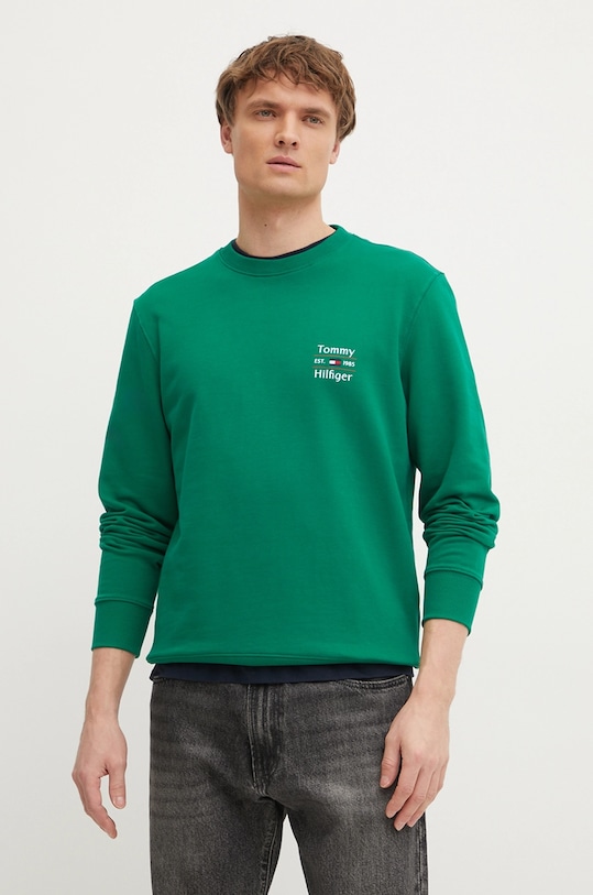 Хлопковая толстовка Tommy Hilfiger, зеленый
Хлопковая толстовка Tommy Hilfiger, зеленый