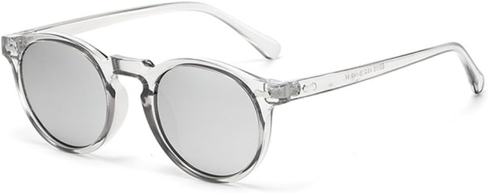 Ретро круглые поляризованные солнцезащитные очки для женщин, модные очки с заклепками, защита от УФ-излучения UV400, панк-очки темно-зеленого цвета MTZJH, Grey Silver Mirror
Ретро круглые поляризованные солнцезащитные очки для женщин, модные очки с заклепками, защита от УФ-излучения UV400, панк-очки темно-зеленого цвета MTZJH, Grey Silver Mirror