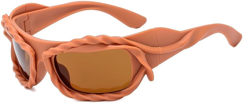 Винтажные персонализированные солнцезащитные очки неправильной формы для женщин, модные хип-хоп панк солнцезащитные очки для мужчин, стильные и крутые очки MTZJH, Coffee Tea
Винтажные персонализированные солнцезащитные очки неправильной формы для женщин, модные хип-хоп панк солнцезащитные очки для мужчин, стильные и крутые очки MTZJH, Coffee Tea