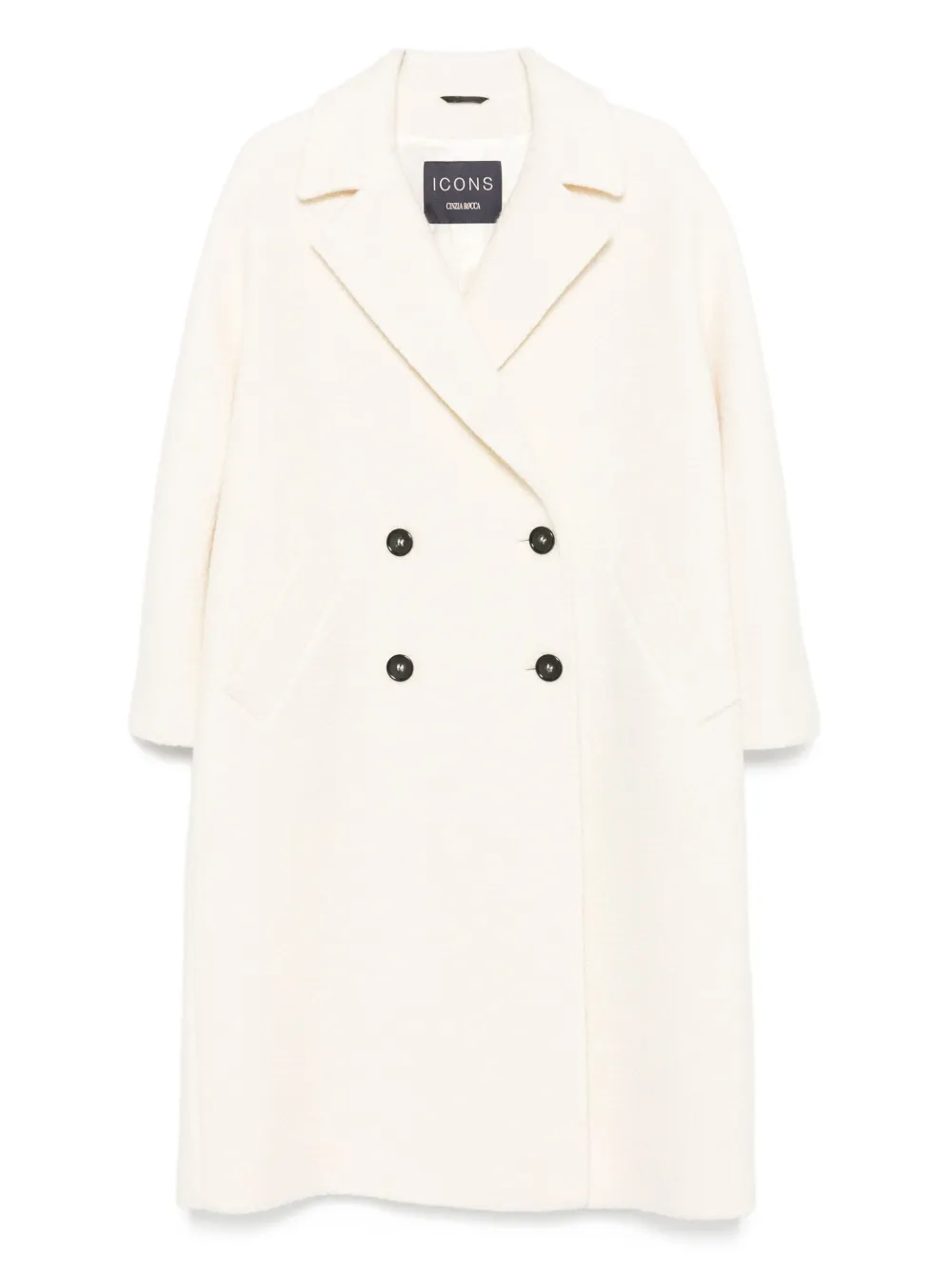 Двубортное шерстяное пальто Cinzia Rocca, нейтральный
Двубортное шерстяное пальто Cinzia Rocca, нейтральный