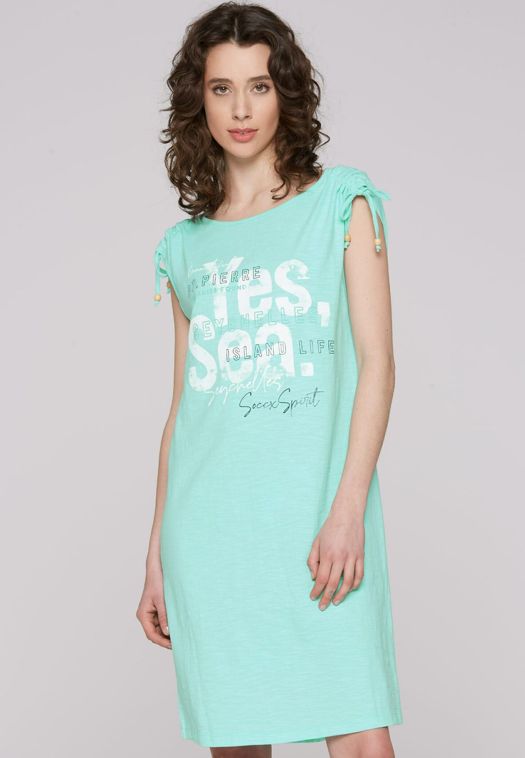 Платье из джерси Soccx, светло-голубой 
Платье из джерси Soccx, светло-голубой